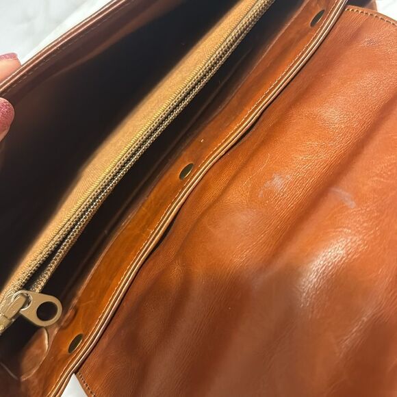 Justin boots leather patchwork brown shoulder crossybody purse rodeo western - Picture 13 of 14